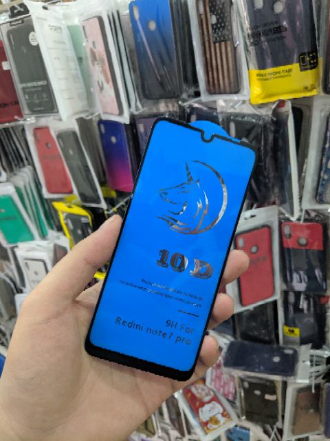 Cường lực Xiaomi Redmi Note 7 / 7 Pro 10D FREESHIP Từ 50k Full màn Full keo ôm màn 2.5D cao cấp chất đẹp