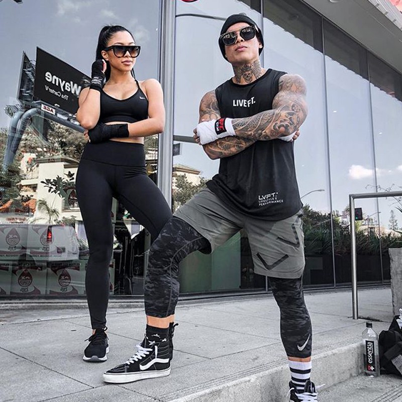LIVE FIT Quick-drying Sweat Shorts Men's Polyester Gym Sports Training Sweatpants