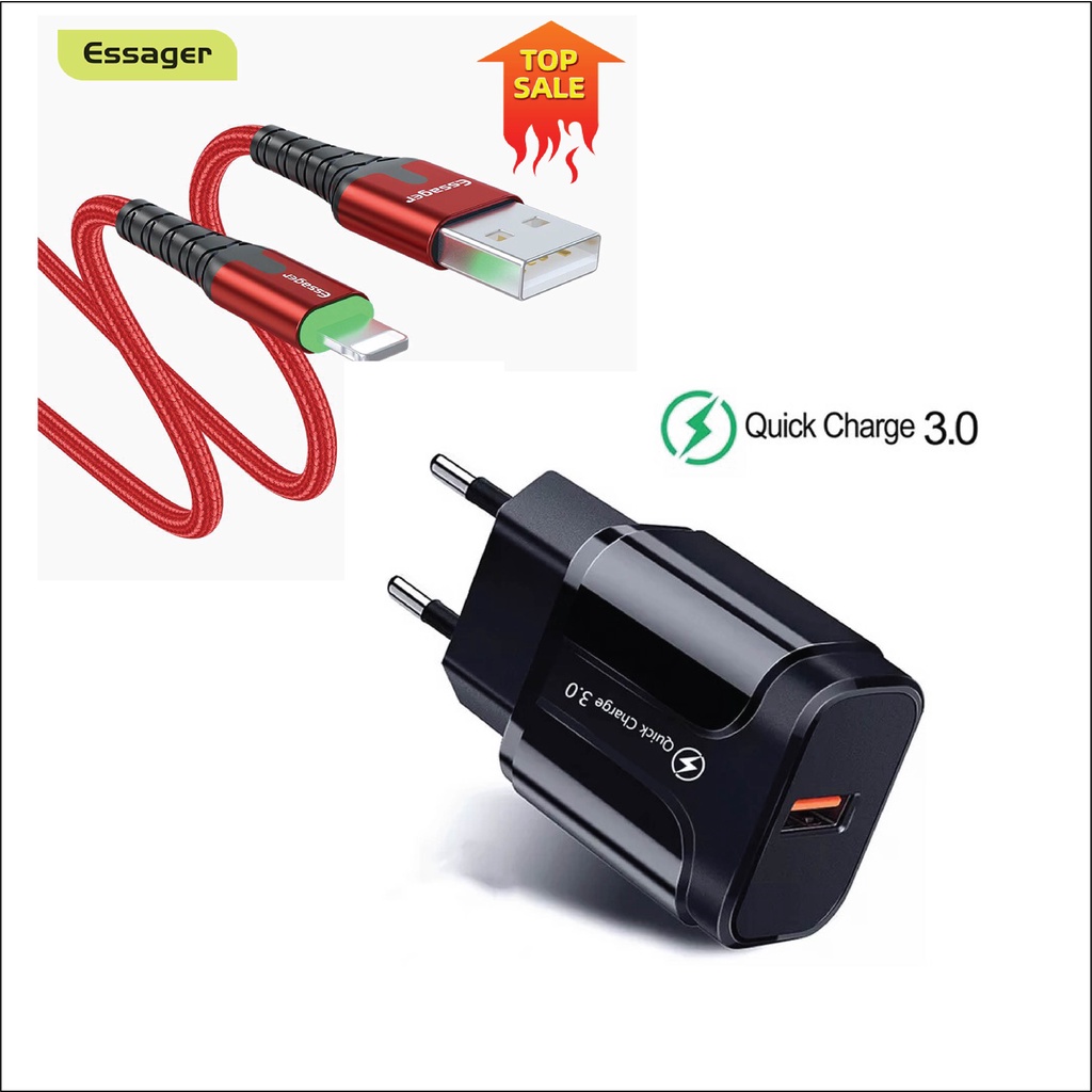 Bộ Củ + Cáp Sạc nhanh 20W cho IPtablet táo,củ Sạc và dây cáp cho IP5,6,7 IP8 x xs xr xsmax 11 11