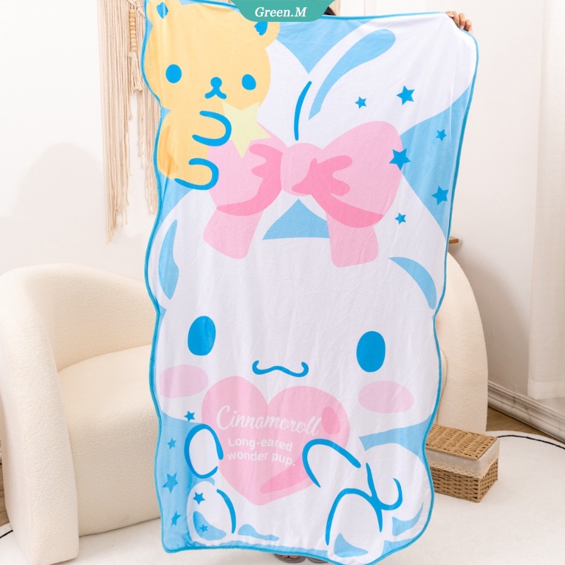 Sanrio Mymelody Chăn Ngủ Búp Bê Hoạt Hình Cinnamoroll Kawaii Bằng Lụa Lạnh Mát Mẻ Dành Cho Bé Gái