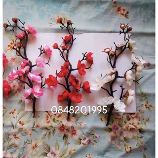 Cành đào cổ trang trí lẵng quà tết,vòng tết,oản tết,decor