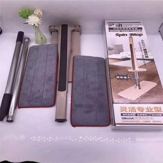 CÂY LAU NHÀ TỰ VẮT KÈM THÙNG