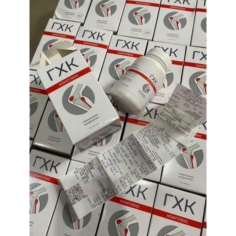 Xương khớp Nga Glucosamin - hỗ trợ xương khớp ГХК 160 viên của Nga