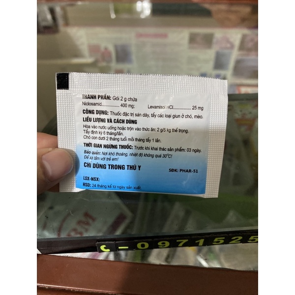 2 gram Pharcado - gi.un s.án chó mèo