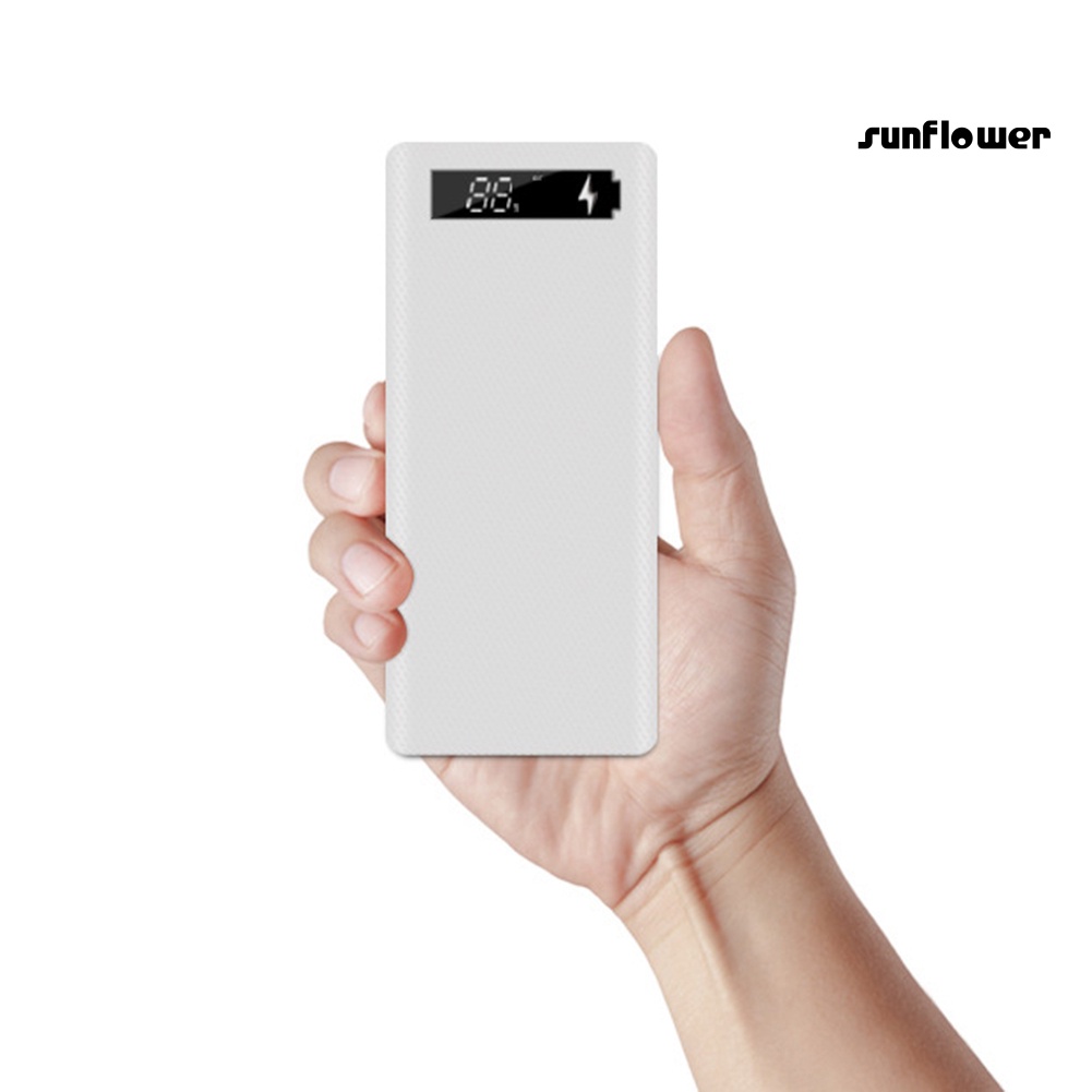 Vỏ Pin Sạc Dự Phòng Micro USB Type-C 18650 Màn Hình LCD DIY