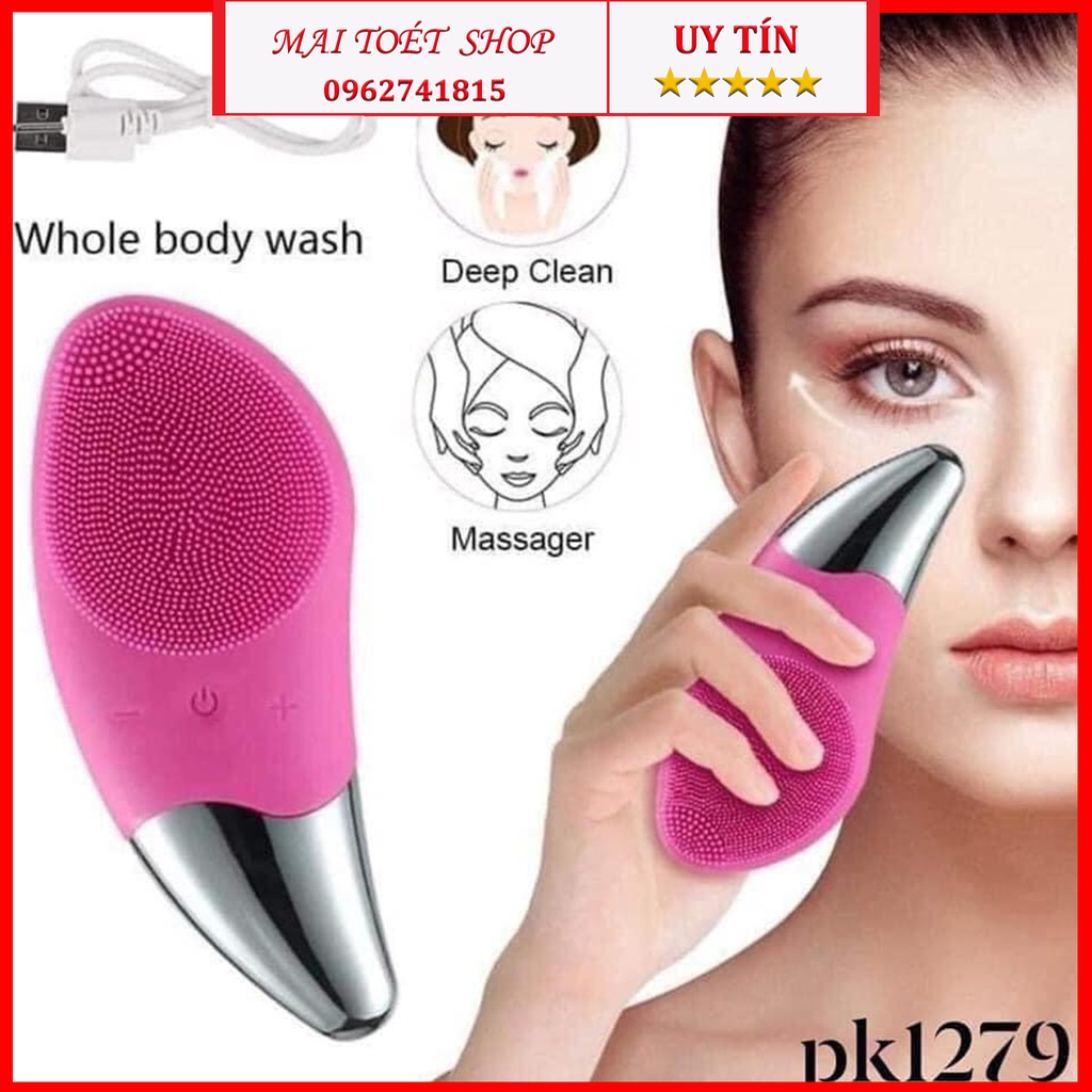 Máy rửa mặt sóng siêu âm tiện dụng