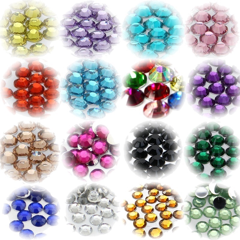 Túi 2000 Hạt Đá Pha Lê Acrylic 2mm Dùng Trang Trí Móng Tay / Đầm / Giáng Sinh / Lễ Hội