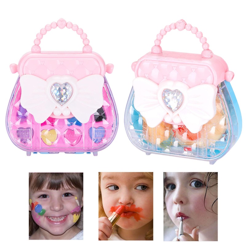 Bộ Đồ Chơi Trang Điểm Làm Đẹp Kèm Túi Trong Suốt Dành Cho Bé Gái
