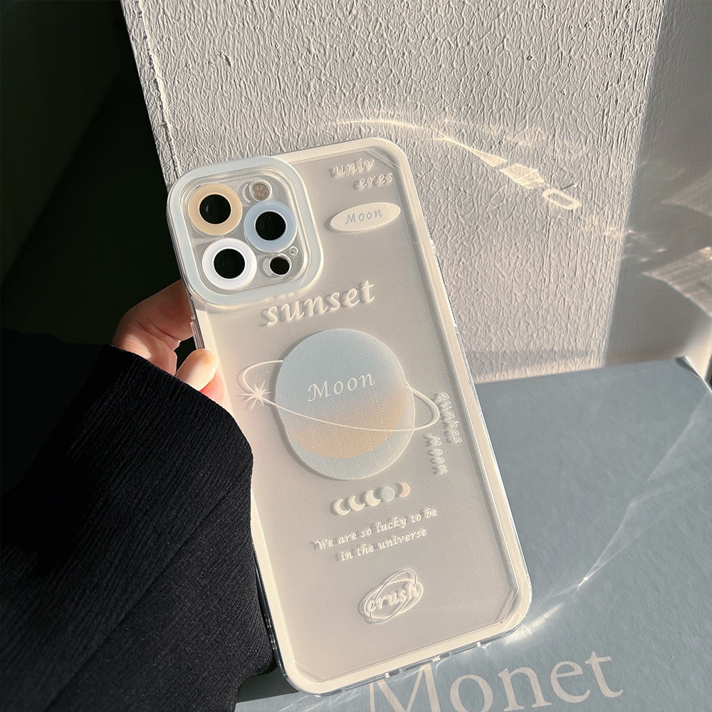 Ốp Điện Thoại Họa Tiết Hành Tinh Độc Đáo Thời Trang Cho iPhone 13pro 13 12 11/12 Pro Max X Xr Xs Max 7 8 Plus Se 2020