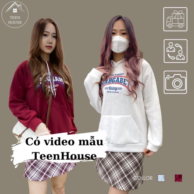 Xả Áo hoodie nữ form rộng chất nỉ bông dày dáng rộng, kiểu nỉ hàn quốc, dáng áo nỉ sweater nữ 2 màu đỏ, trắng