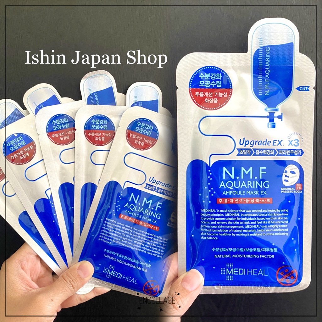 Mặt nạ giấy MEDIHEAL N.M.F Aquaring kiềm dầu, se khít lỗ chân lông 27ml