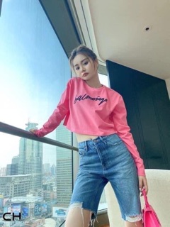 ÁO CROPTOP THÊU CHỮ