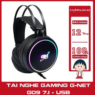 Tai nghe gaming gnet g09 7.1 led rgb cổng usb - g-net g09