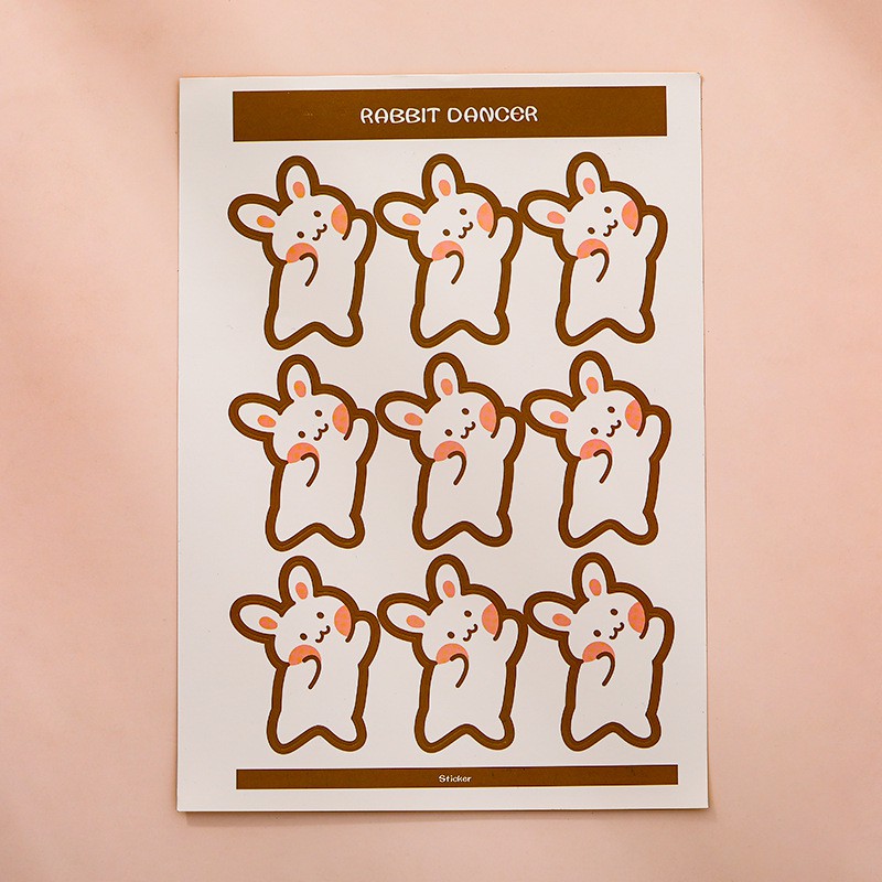 Miếng dán sticker trang trí nhân vật hoạt hình cute dễ thương