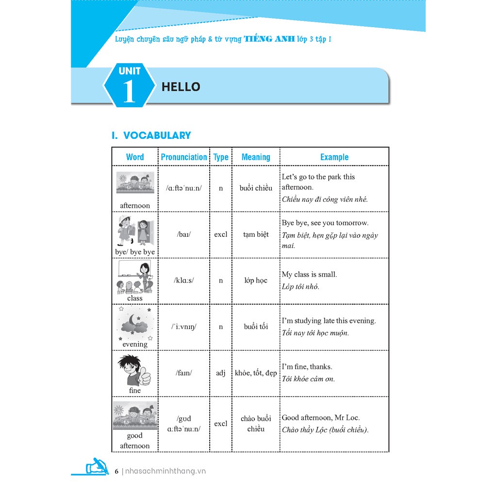 Sách - Luyện Chuyên Sâu Ngữ Pháp Và Từ Vựng Tiếng Anh Lớp 3 - Tập 1