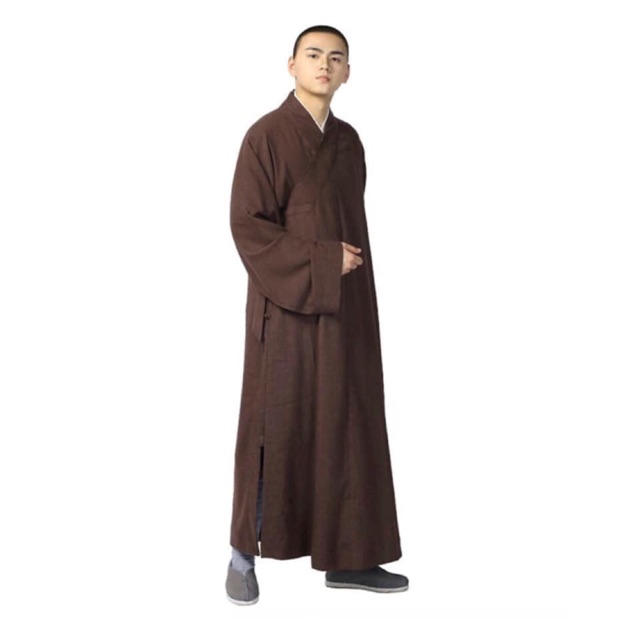 Áo tràng đi đường cho quý thầy vải silk nhẹ
