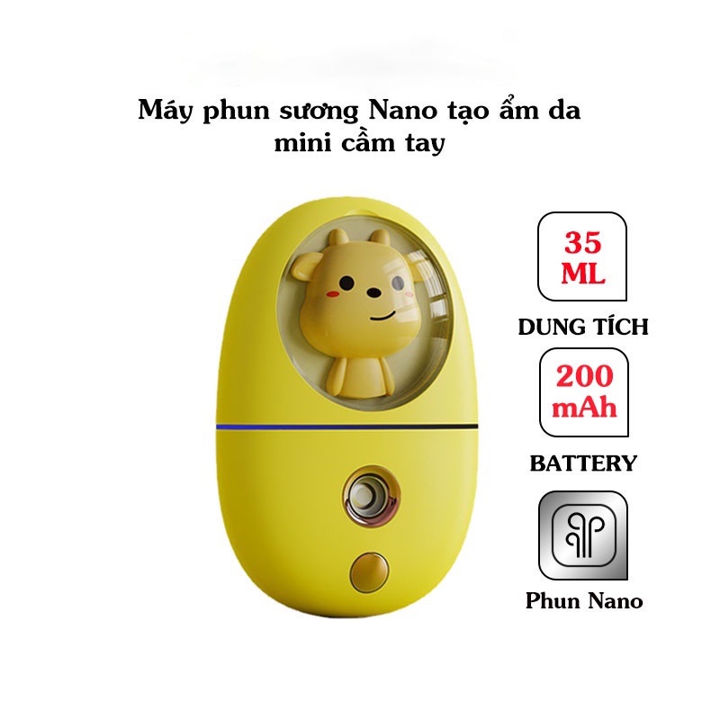 Máy phun sương nano dưỡng ẩm mặt mini cầm tay tiện dụng PS119