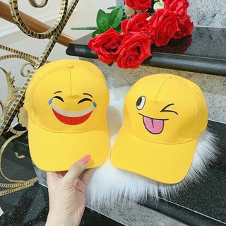Mũ Lưỡi Trai Thêu Hình Mặt Icon Nón Kết Form Unisex Nam Nữ K33