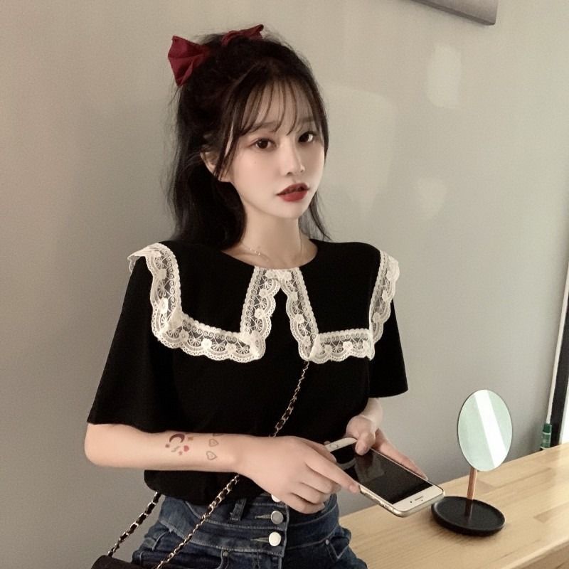 Áo thun tay lỡ thiết kế dáng rộng thời trang mùa hè dành cho nữ