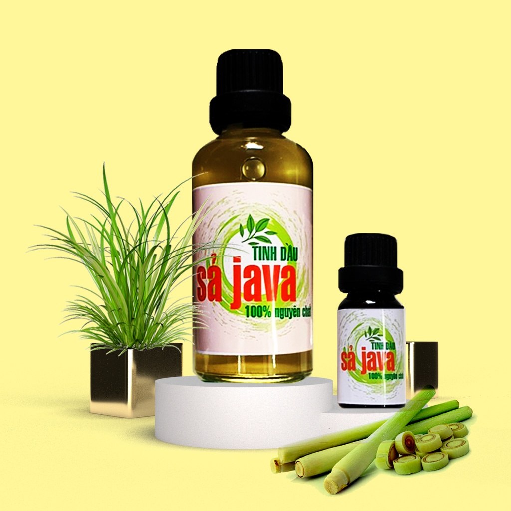 Tinh Dầu Sả Java Nguyên Chất Thảo Dược An Quốc Thái, Xông Thơm Phòng, Diệt Khuẩn, Phòng Cảm Cúm
