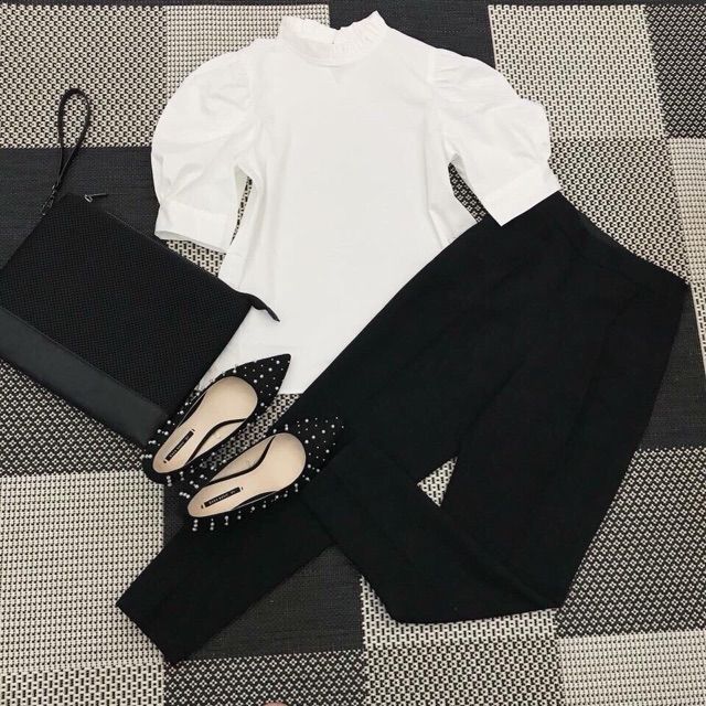 quần baggy lưng chun khóa sườn 609