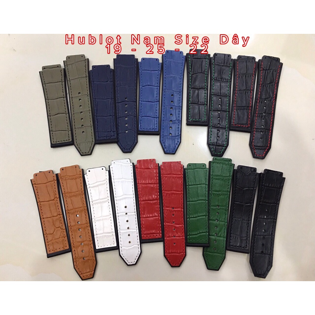 GIÁ HỦY DIỆT Dây đồng hồ H.U.B.O.T cao su vân hạt case 42 size dây 19 - 25 - 22