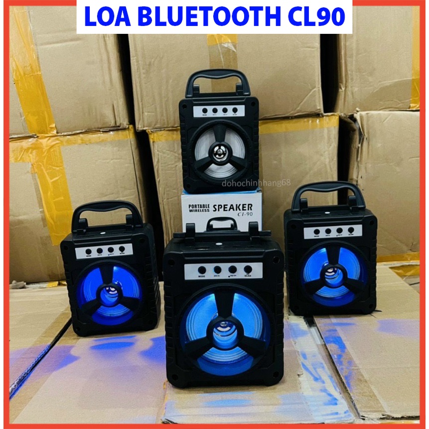 Loa Bluetooth Mini CL90 Âm Thanh Sống Động, Pin Trâu, Tích Hợp Thẻ Nhớ, Nghe Nhạc Cực Hay Bảo Hành 12 Tháng Lỗi 1 Đổi 1