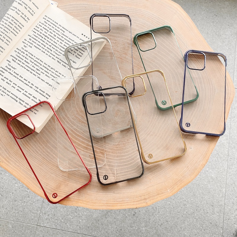 Ốp điện thoại chống sốc không viền vừa vặn mới thích hợp cho IPHONE 12 X XR XS MAX 11 PRO MAX 7 8 PLUS