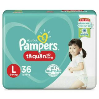Bỉm pamper quần M40/L36/XL32 mẫu mới( hàng đã cắt thẻ cào)
