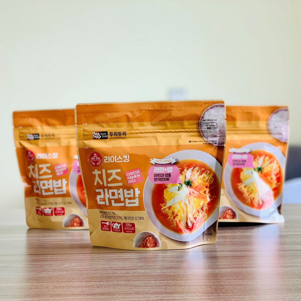 Mỳ Ramen Và Cơm Trộn Hàn Quốc DOORI DOORI Vị Phomai Gói 106g