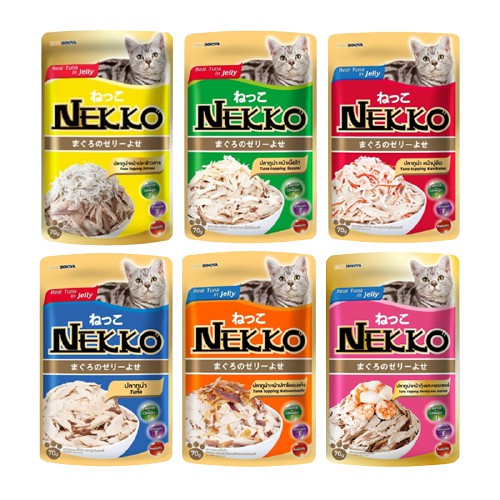 Pate Nekko cho mèo thơm ngon bổ dưỡng gói 70gr - Pate cho mèo - Zimpet