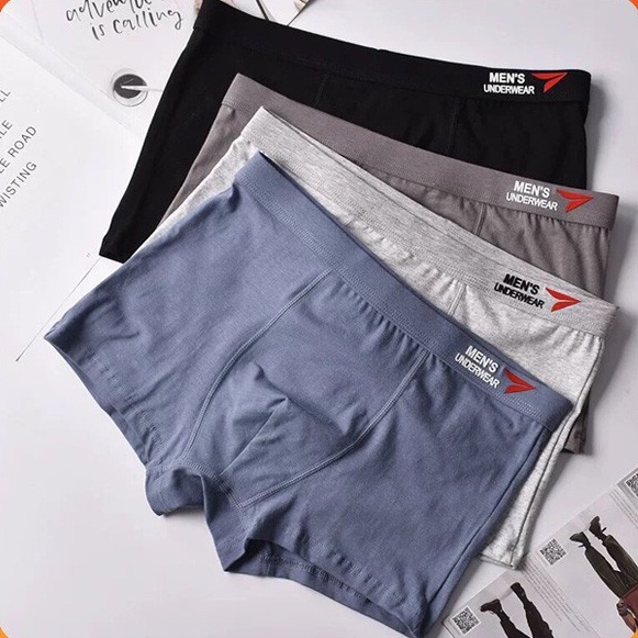 Quần Lót nam Boxer Cao Cấp Men's UnderWear, Quần Sịp Nam Đùi vải Coton Siêu Đẹp