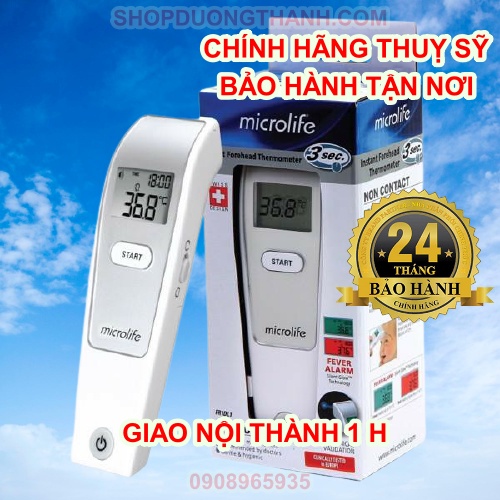 Nhiệt kế điện tử hồng ngoại đo nhiệt độ thân nhiệt đo trán Microlife FR1MF1 chính hãng