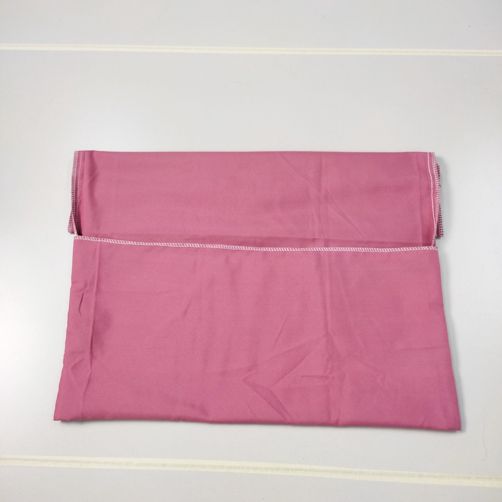 Vỏ gối 50x70cm cotton tici hàng đẹp vải tốt màu hồng mận
