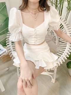 SET ÁO CROP CHÂN VÁY BÈO
