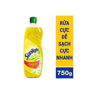 Nước rửa chén Sunlight chai 750 g chanh/trà xanh /thiên nhiên