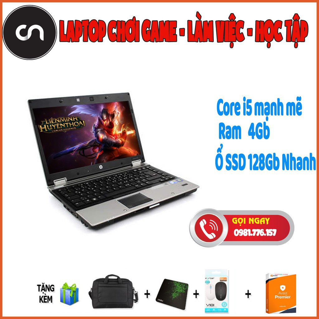 Laptop Đồ Họa Chơi Game Hp 8440 Core i5 Ram 4Gb Ổ SSD 120Gb - Tặng Phụ Kiện
