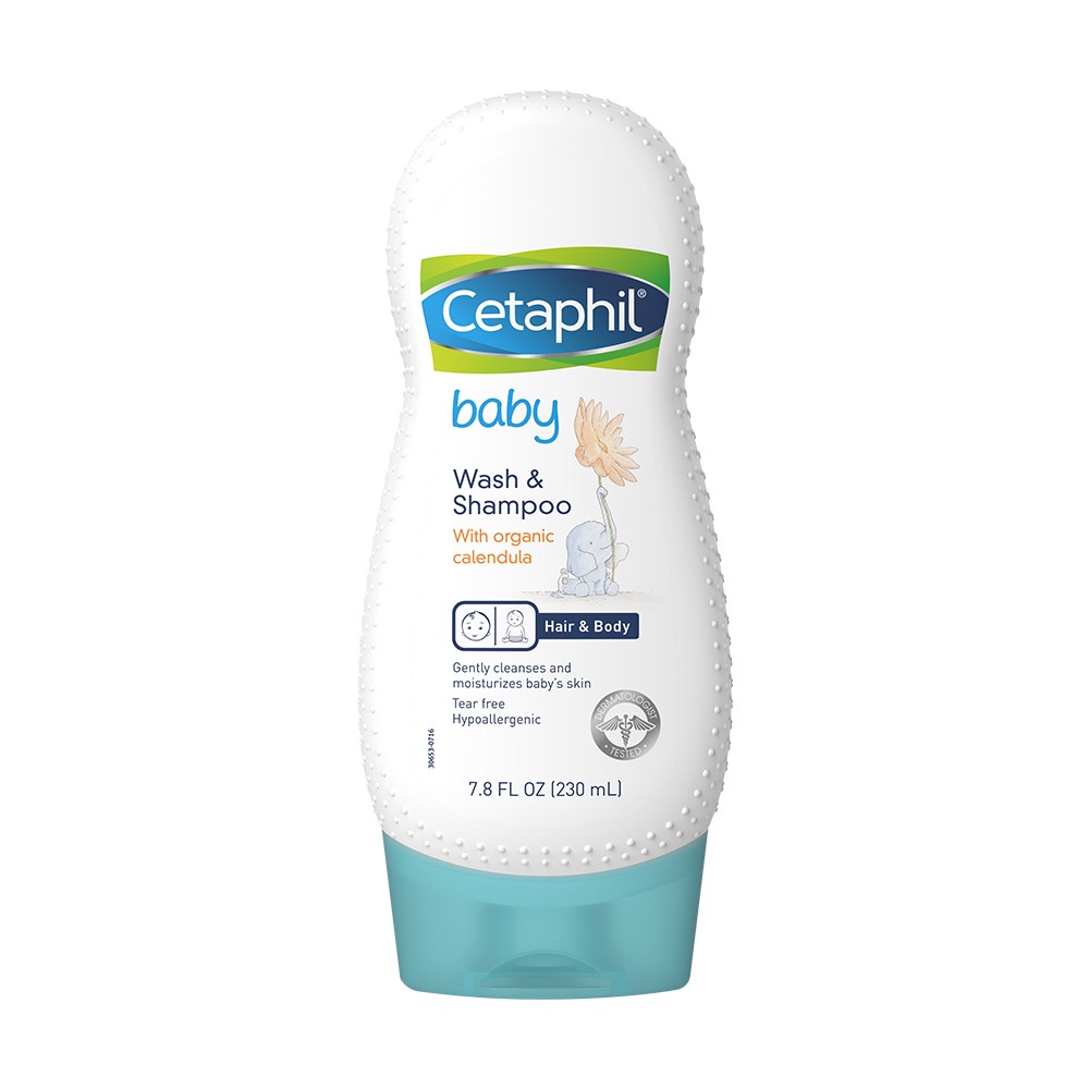 Sữa tắm gội dịu nhẹ cho bé Cetaphil Baby Wash &amp; Shampoo with Organic Calendula 230ml