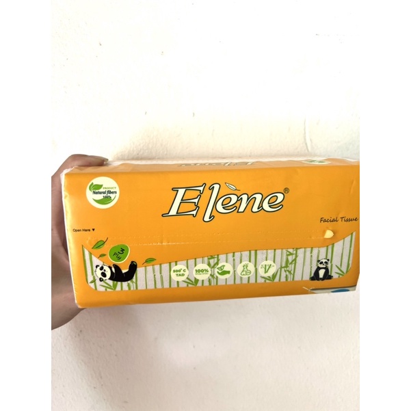 [ Loại lớn ] Giấy ăn Elene than tre 160 tờ 3 lớp
