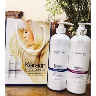 (Cả cặp) DẦU GỘI XẢ PHỤC HỒI KERATIN CLASS PRO CHÍNH HÃNG