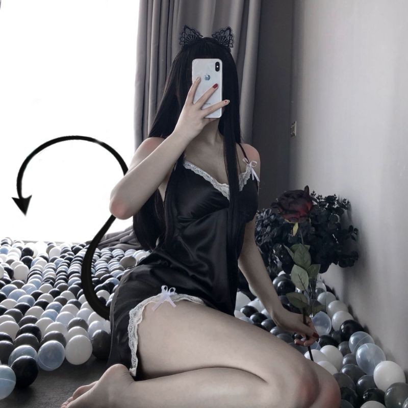 váy ngủ đầm ngủ lụa ren mềm mại sexy gợi cảm