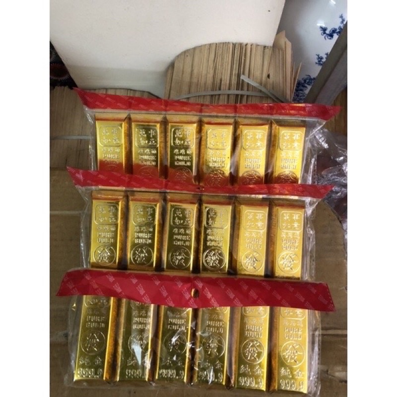 Hàng mã : Vàng vỉ thờ 9999(vàng vỉ 6 thỏi 9999)