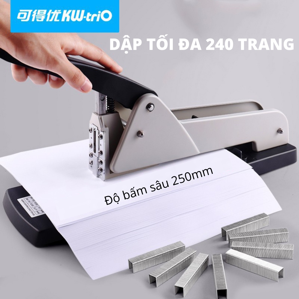 Bấm kim dài Kw-trio 05000 - Dập ghim đại  240 tờ cỡ lớn | Hàng chính hãng - 1 chiếc