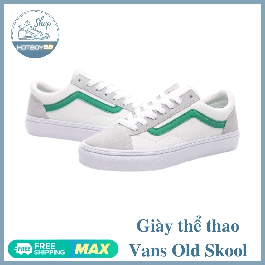 Giày thể thao sneaker,Giày 𝐯𝐚𝐧𝐬 trắng sọc xanh old nam nữ phong cách trẻ mới, hotboy 86