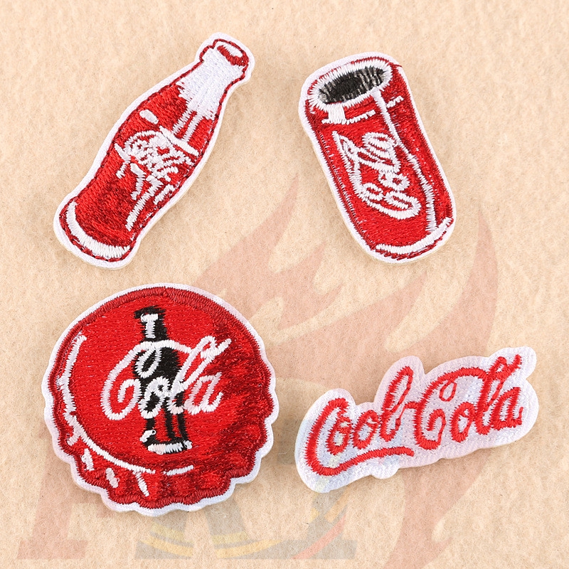 Sticker ủi thêu hình ria mép（☸ Coca Cola Patch ☸ ）