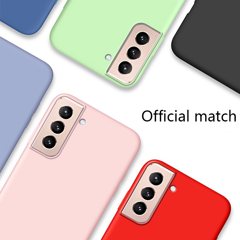 Ốp điện thoại Silicon dẻo màu trơn chống sốc xinh xắn cho Samsung Galaxy S21 S21 Plus Ultra 5g | BigBuy360 - bigbuy360.vn