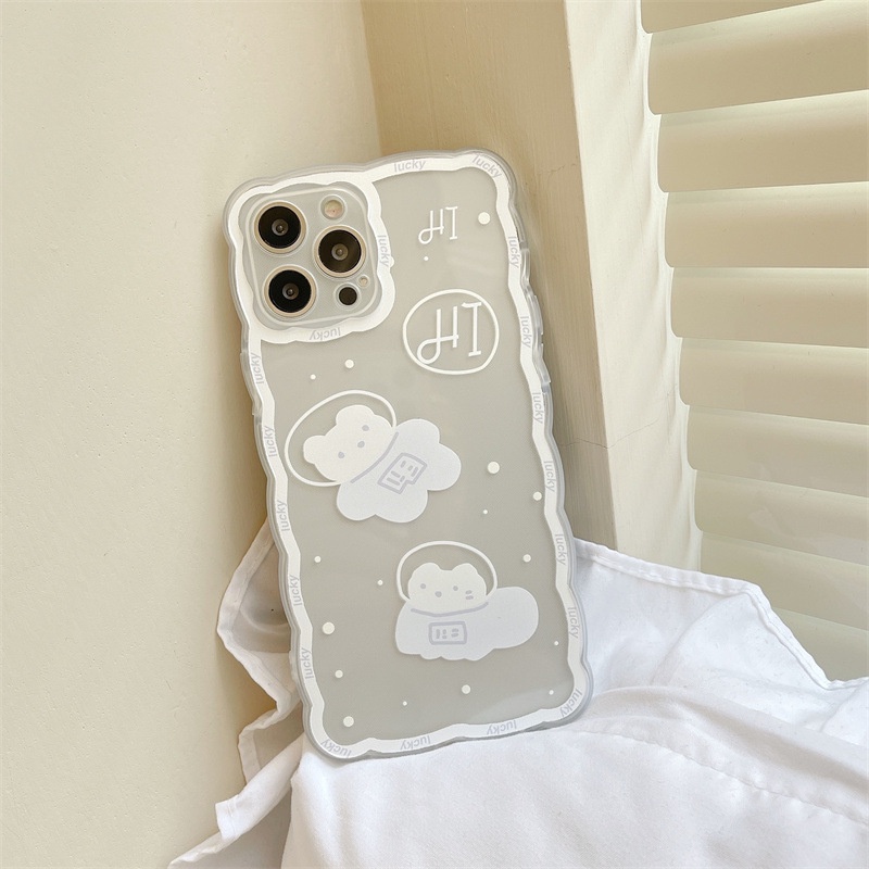 Ốp Điện Thoại TPU Mềm Hình Gấu Đám Mây Cho IPhone 13 12 Mini 11 Pro X XR XS Max SE 2020 6 6S 7 8 Plus