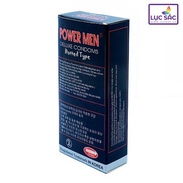 {SIZE NHỎ}Bao cao su CỠ NHỎ Powermen Dotted (Hộp 12 chiếc) - CS034