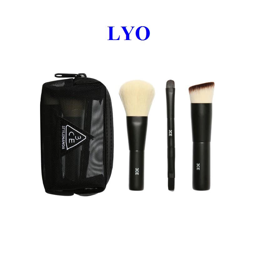 Bộ Kit 3 Cọ Mini 3CE Mesh Brush Kit,.