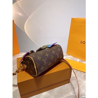 Lv Túi Xách Louis Vuitton Đeo Vai Thiết Kế Dây Bản Rộng Thời Trang Cá Tính Cho Nữ